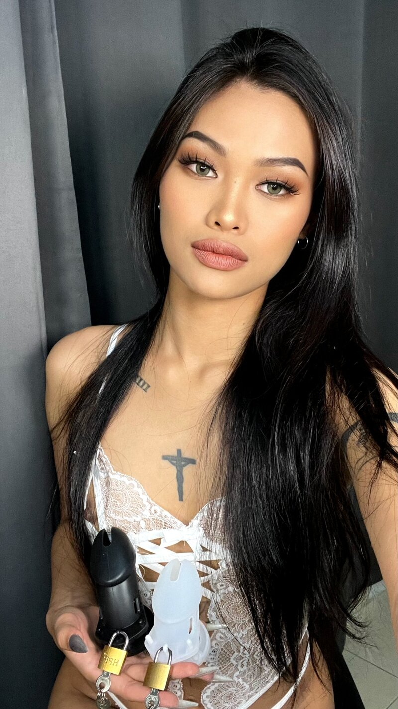 Huge collection of porn photos Asian Chastity Caged Domina by Goddess Rose’s (@goddess_rosee)