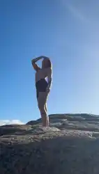 sunbathing