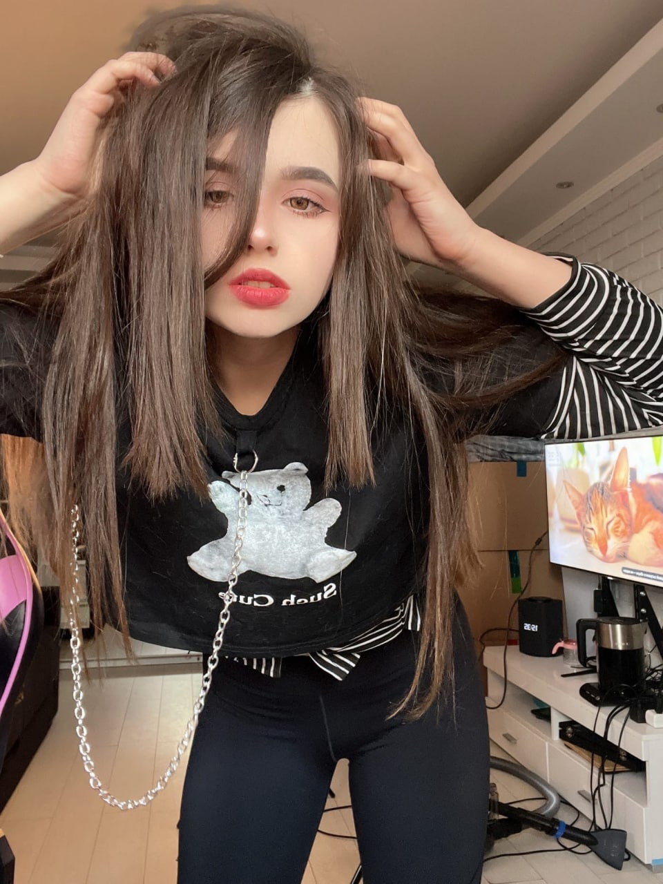 Huge collection of porn photos Brunette Bangs Long Hair by TikTokers’s (@tiktokers)