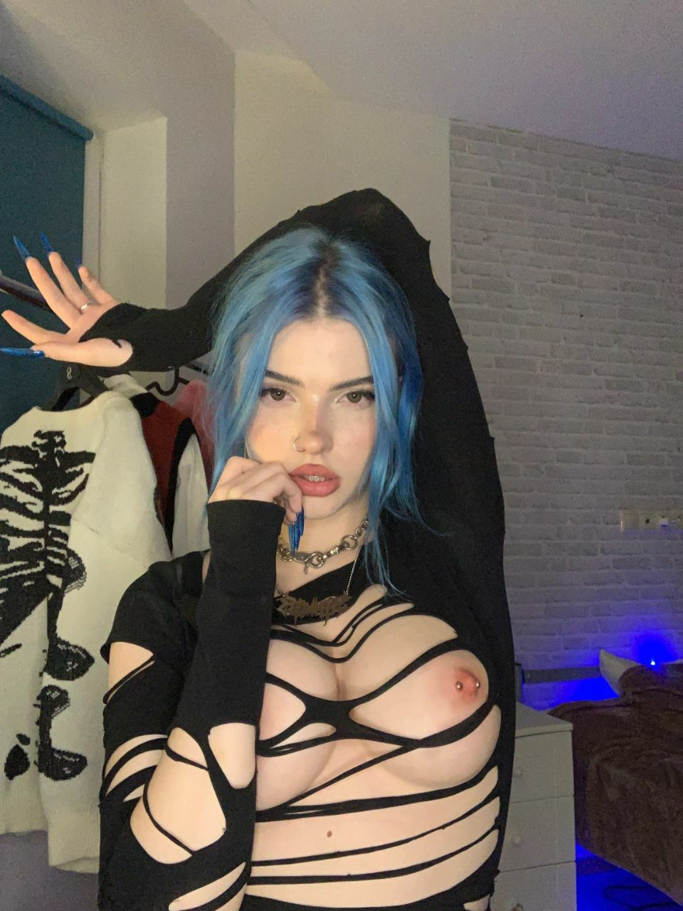 Huge collection of porn photos Braless Black Blue Hair Long Hair by TikTokers’s (@tiktokers)